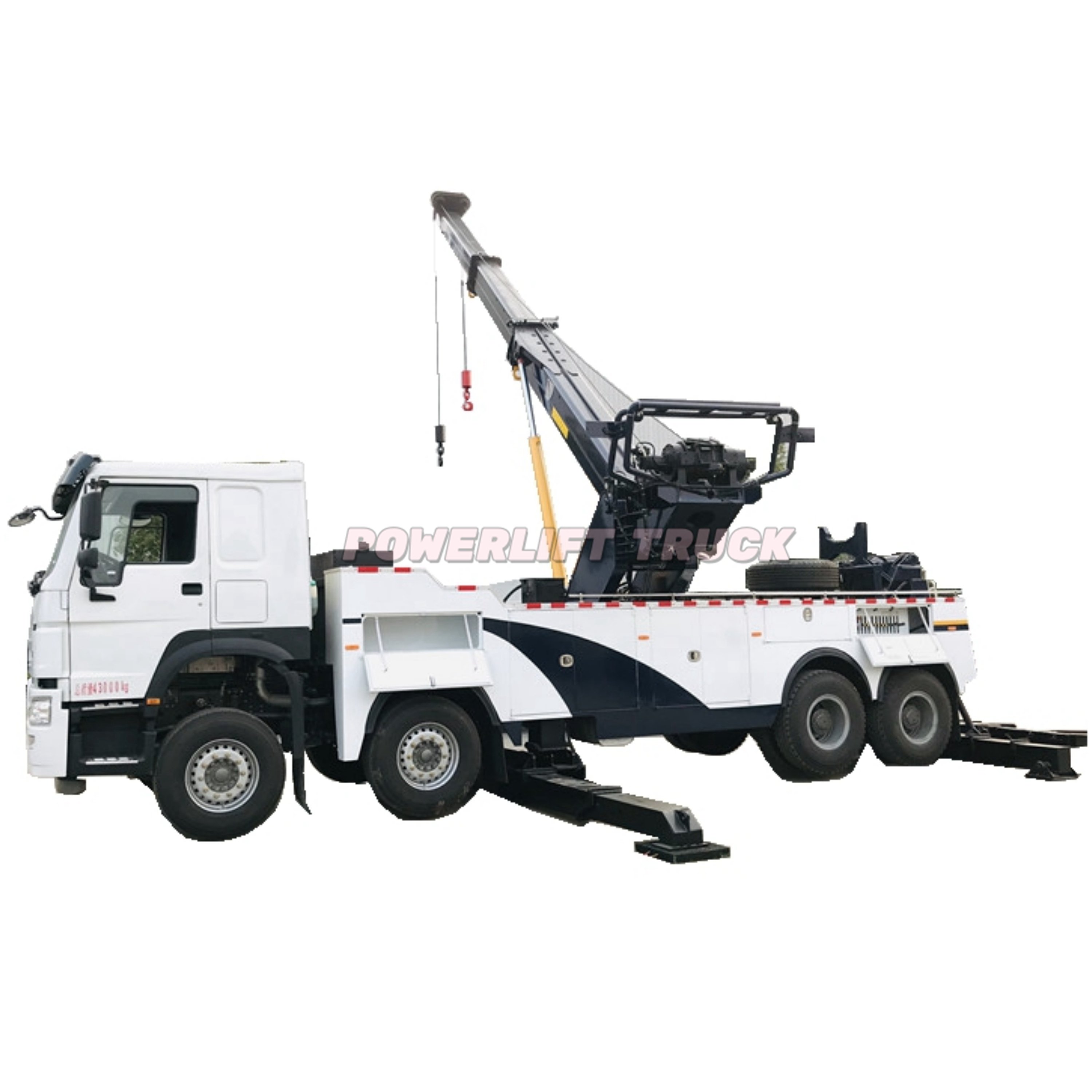 2025 Howo Sinotruck Heavy Duty 8X4 Recovery Tow Truck 50T 50 Ton Metro Rescue Manual Municipal Roadside Assistance Diesel